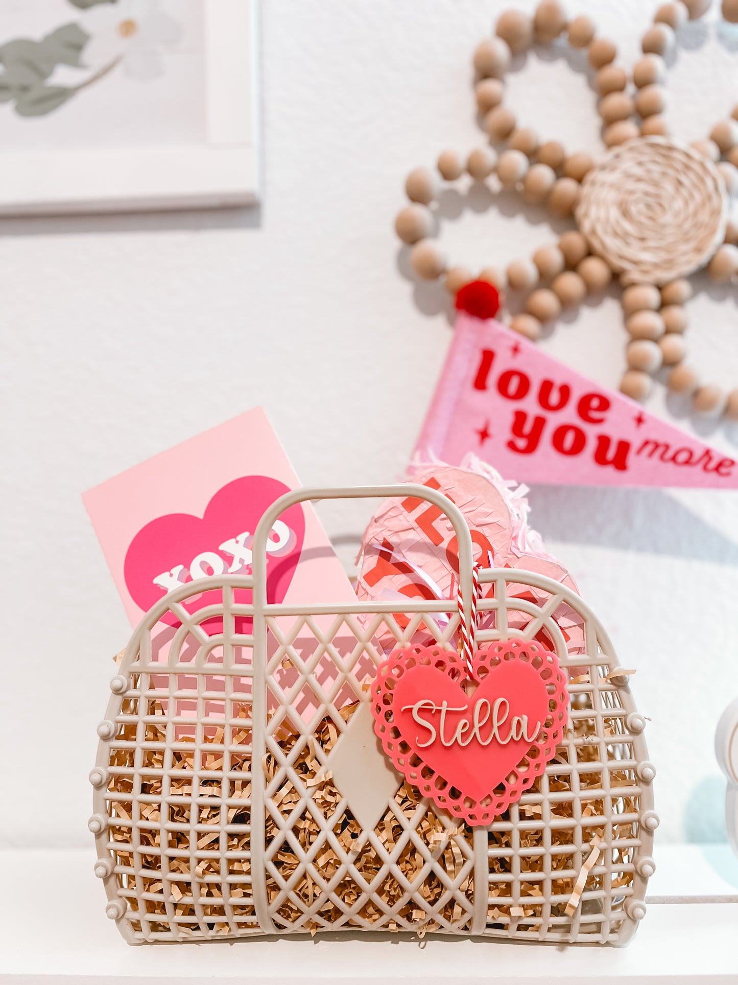 Lace Heart Name Tag